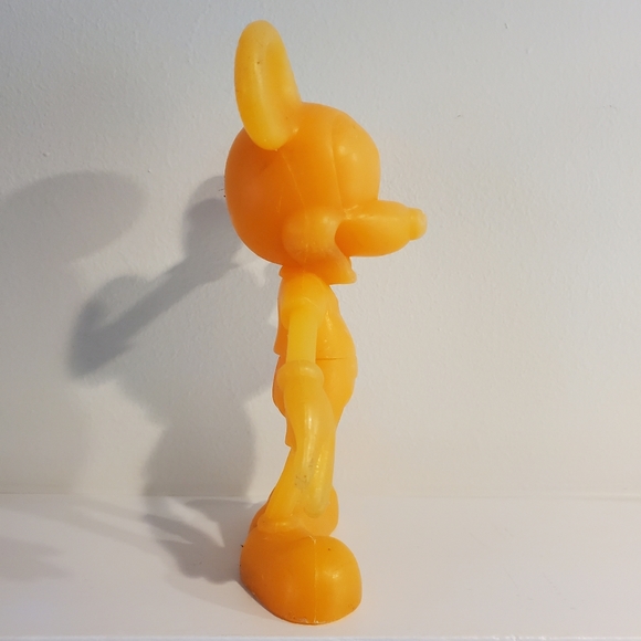 Vintage '70s Marx Toys Mickey Mouse toy in orange plastic - Picture 4 of 9